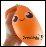 NEW - Puffer Carrot Ball - Indoor Soft Hairy Air-Filled Sensory Ball Vegi Easter Gift