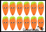 NEW - Puffer Carrot Ball - Indoor Soft Hairy Air-Filled Sensory Ball Vegi Easter Gift