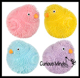 NEW - Puffer Chicks - Cute Small Novelty Toy - Party Favors - Easter Gift Chickens