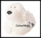 Shaggy Mop Dog Large 8" Puffer Ball - Sensory Therapy Fidget Stress Balls - OT Autism SPD