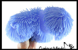 Shaggy Mop Dog Large 8" Puffer Ball - Sensory Therapy Fidget Stress Balls - OT Autism SPD