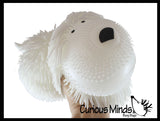 Shaggy Mop Dog Large 8" Puffer Ball - Sensory Therapy Fidget Stress Balls - OT Autism SPD