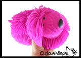 Shaggy Mop Dog Large 8" Puffer Ball - Sensory Therapy Fidget Stress Balls - OT Autism SPD