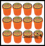Pumpkin Guts - Mini Slime Containers with Orange Putty for Halloween Goody Bags - Trick or Treat