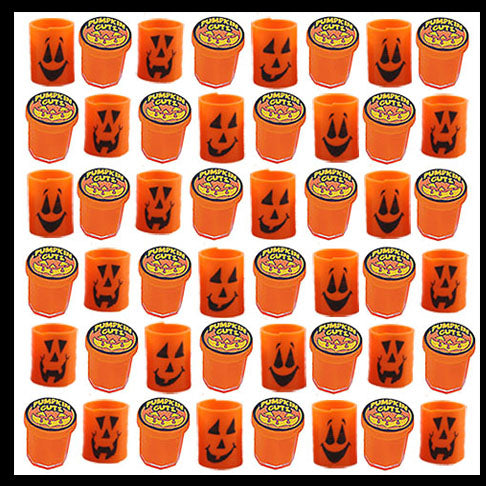 Halloween 96 Piece Slime/Putty Small Toy Set - Pumpkin Guts Putty, Jack O Lantern Pumpkin Spring Coil - Trick or Treat (8 Dozen)