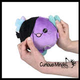 Reversible Axolotl Animal Plush Flip Inside Out Animals - Flip From One Color to a Different Color - Reversible