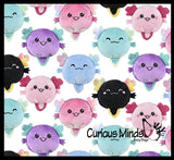 Reversible Axolotl Animal Plush Flip Inside Out Animals - Flip From One Color to a Different Color - Reversible