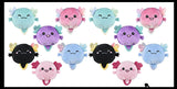Reversible Axolotl Animal Plush Flip Inside Out Animals - Flip From One Color to a Different Color - Reversible
