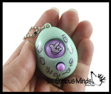 Rock, Paper, Scissors, Shoot Fidget Toy with Keyring - Mini Game Spinner