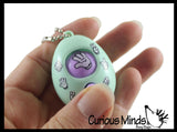 Rock, Paper, Scissors, Shoot Fidget Toy with Keyring - Mini Game Spinner