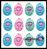 Rock, Paper, Scissors, Shoot Fidget Toy with Keyring - Mini Game Spinner