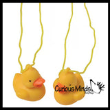 Rubber Duck Necklaces  - Rubber Duckies - Cute Novelty Prize Reward Giveaway Jewelry