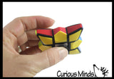 Multi-Colored Puzzle Spinner Cube Games - Problem-Solving Brain Teaser Logic Toys - Travel Toy Fidget Spinners