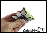 Multi-Colored Puzzle Spinner Cube Games - Problem-Solving Brain Teaser Logic Toys - Travel Toy Fidget Spinners