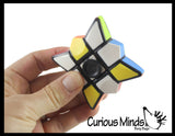 Multi-Colored Puzzle Spinner Cube Games - Problem-Solving Brain Teaser Logic Toys - Travel Toy Fidget Spinners