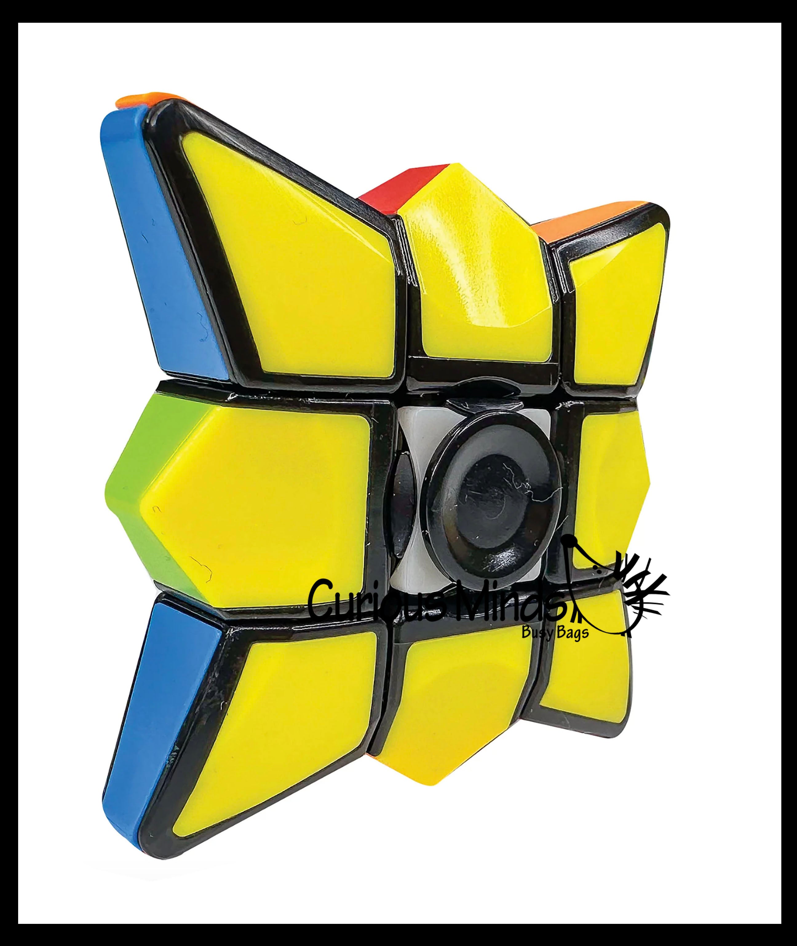 Multi-Colored Puzzle Spinner Cube Games - Problem-Solving Brain Teaser Logic Toys - Travel Toy Fidget Spinners