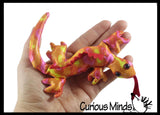Lizard Sand Filled Animal Toy - Heavy Weighted Sandbag Animal Plush Bean Bag Toss - Shimmering Glitter Gecko