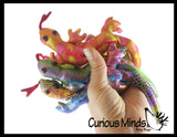 Lizard Sand Filled Animal Toy - Heavy Weighted Sandbag Animal Plush Bean Bag Toss - Shimmering Glitter Gecko