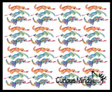 Lizard Sand Filled Animal Toy - Heavy Weighted Sandbag Animal Plush Bean Bag Toss - Shimmering Glitter Gecko