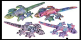 Lizard Sand Filled Animal Toy - Heavy Weighted Sandbag Animal Plush Bean Bag Toss - Shimmering Glitter Gecko