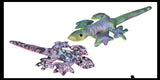 Lizard Sand Filled Animal Toy - Heavy Weighted Sandbag Animal Plush Bean Bag Toss - Shimmering Glitter Gecko