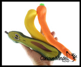 Sand Filled Squishy Banana and Avocado - Moldable Sensory, Stress, Squeeze Fidget Toy ADHD Special Needs Soothing