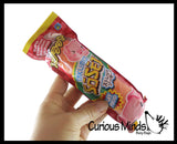 NEW - Sand Filled Squishy Sausage - Moldable Sensory, Stress, Squeeze Fidget Toy ADHD Special Needs Soothing Junk Food