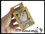 Stretchy Suction Foot Cat Sand Filled - Kitty Lover Sensory Fidget Toy Weighted Desk Pet Fun