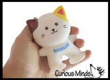 Stretchy Suction Foot Cat Sand Filled - Kitty Lover Sensory Fidget Toy Weighted Desk Pet Fun