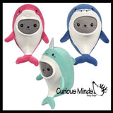 NEW - Plush Seal in Costume -  Stuffed Animal Toy - Soft Plushie Stuffie - Ocean Sea Narwhal, Dolphin, Shark Dressed Up