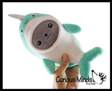 NEW - Plush Seal in Costume -  Stuffed Animal Toy - Soft Plushie Stuffie - Ocean Sea Narwhal, Dolphin, Shark Dressed Up