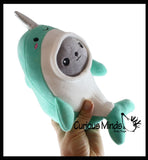 NEW - Plush Seal in Costume -  Stuffed Animal Toy - Soft Plushie Stuffie - Ocean Sea Narwhal, Dolphin, Shark Dressed Up