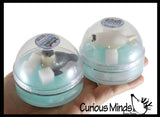 Seal Slime - Arctic Themed Seal Slime Putty with Foam Ice Cubes and Figurine