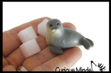 Seal Slime - Arctic Themed Seal Slime Putty with Foam Ice Cubes and Figurine