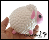 NEW - Large Lamb Sheep Easter Themed Creamy Doh Filled Squeeze Stress Balls Sensory, Stress, Fidget Toy