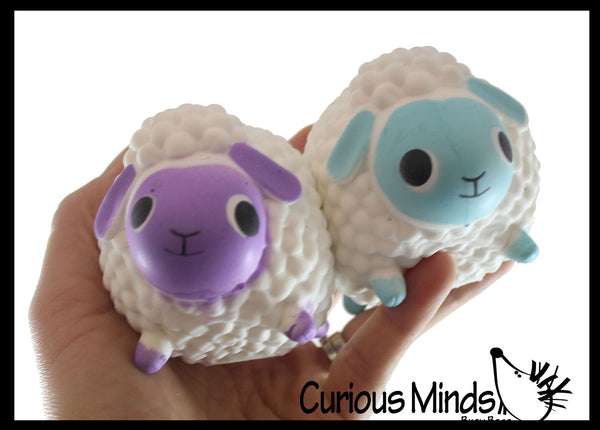 NEW - Large Lamb Sheep Easter Themed Creamy Doh Filled Squeeze