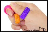 Silicone Textured Sensory Ring - Soft Silicone Fidget Ring - Fidget Jewelry