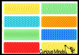 Textured Silicone Stickers - Calming Fidget Breathing Relaxing  - Rub Calm Sensory Toy