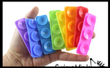 Textured Silicone Stickers - Calming Fidget Breathing Relaxing  - Rub Calm Sensory Toy