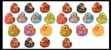 Medium 2" Glitter Rubber Ducks - Rubber Duckies - Cute Novelty Prize Reward Giveaway