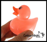 Medium 2" Glitter Rubber Ducks - Rubber Duckies - Cute Novelty Prize Reward Giveaway