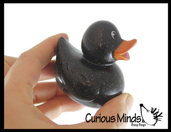Small 1.5\" Glitter Rubber Ducks - Rubber Duckies - Cute Novelty Prize...