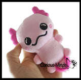 NEW - Axolotl Cute Skinny 5" Plush Stuffed Animals - Adorable Soft and Cuddly Mini Animal Plushie Plushy