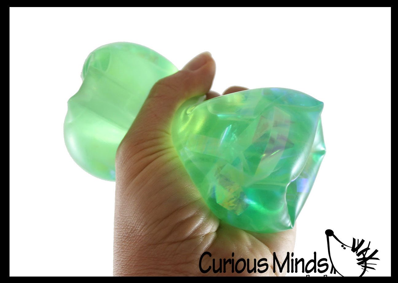 Water Trick Snake Filled with Sparkle Streamers - Stress Toy - Slippery Tricky Wiggly Wiggler Tube - Squishy Wiggler Sensory Fidget Ball