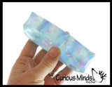 Water Trick Snake Filled with Sparkle Streamers - Stress Toy - Slippery Tricky Wiggly Wiggler Tube - Squishy Wiggler Sensory Fidget Ball