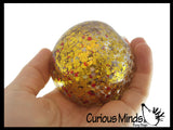 Sparkle Sugar Ball - Glittery Shimmer Thick Glue,Gel,Syrup,Molasses Stretch Ball - Ultra Squishy and Moldable Slow Rise Relaxing Sensory Fidget Stress Toy