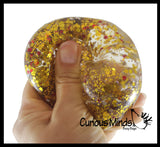 Sparkle Sugar Ball - Glittery Shimmer Thick Glue,Gel,Syrup,Molasses Stretch Ball - Ultra Squishy and Moldable Slow Rise Relaxing Sensory Fidget Stress Toy