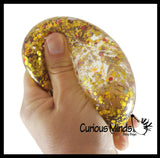 Sparkle Sugar Ball - Glittery Shimmer Thick Glue,Gel,Syrup,Molasses Stretch Ball - Ultra Squishy and Moldable Slow Rise Relaxing Sensory Fidget Stress Toy