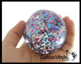 Sparkle Sugar Ball - Glittery Shimmer Thick Glue,Gel,Syrup,Molasses Stretch Ball - Ultra Squishy and Moldable Slow Rise Relaxing Sensory Fidget Stress Toy