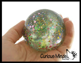 Sparkle Sugar Ball - Glittery Shimmer Thick Glue,Gel,Syrup,Molasses Stretch Ball - Ultra Squishy and Moldable Slow Rise Relaxing Sensory Fidget Stress Toy